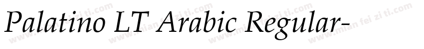 Palatino LT Arabic Regular字体转换